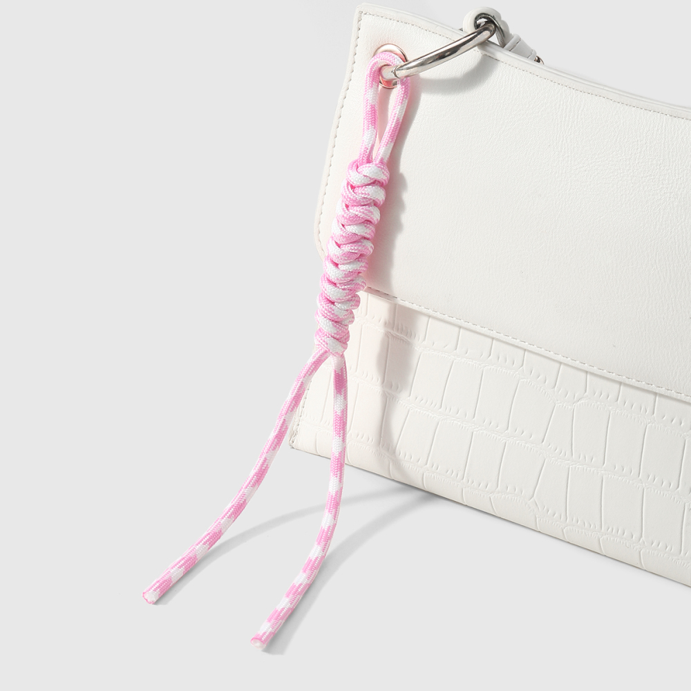 1 Breloque Pour Sac Femme En Polyester Tissé, Couleurs Assorties, Style Moderne Et Original Image4