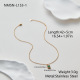 Collier en or et zirconium vert Image5