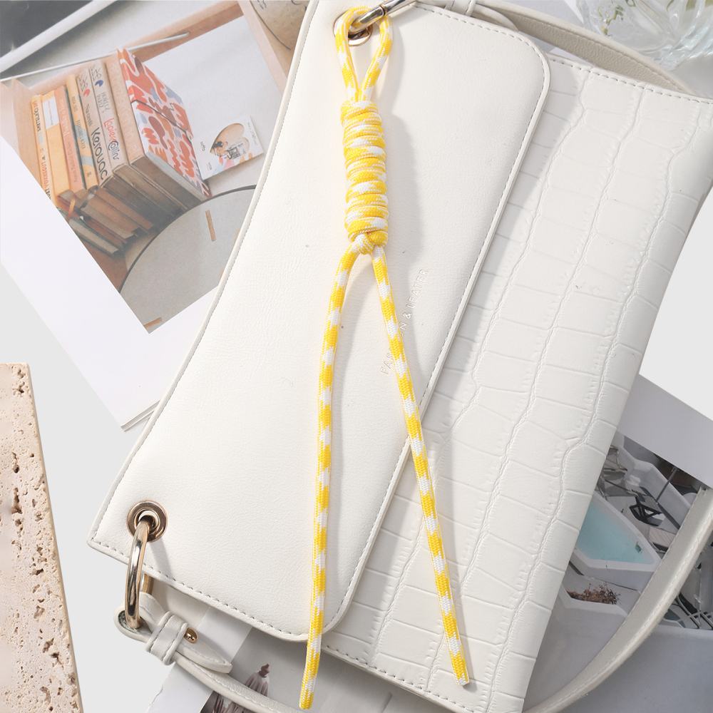 1 Breloque De Sac Pour Femme En Polyester Résistant, Torsadé Et Multicolore Image4