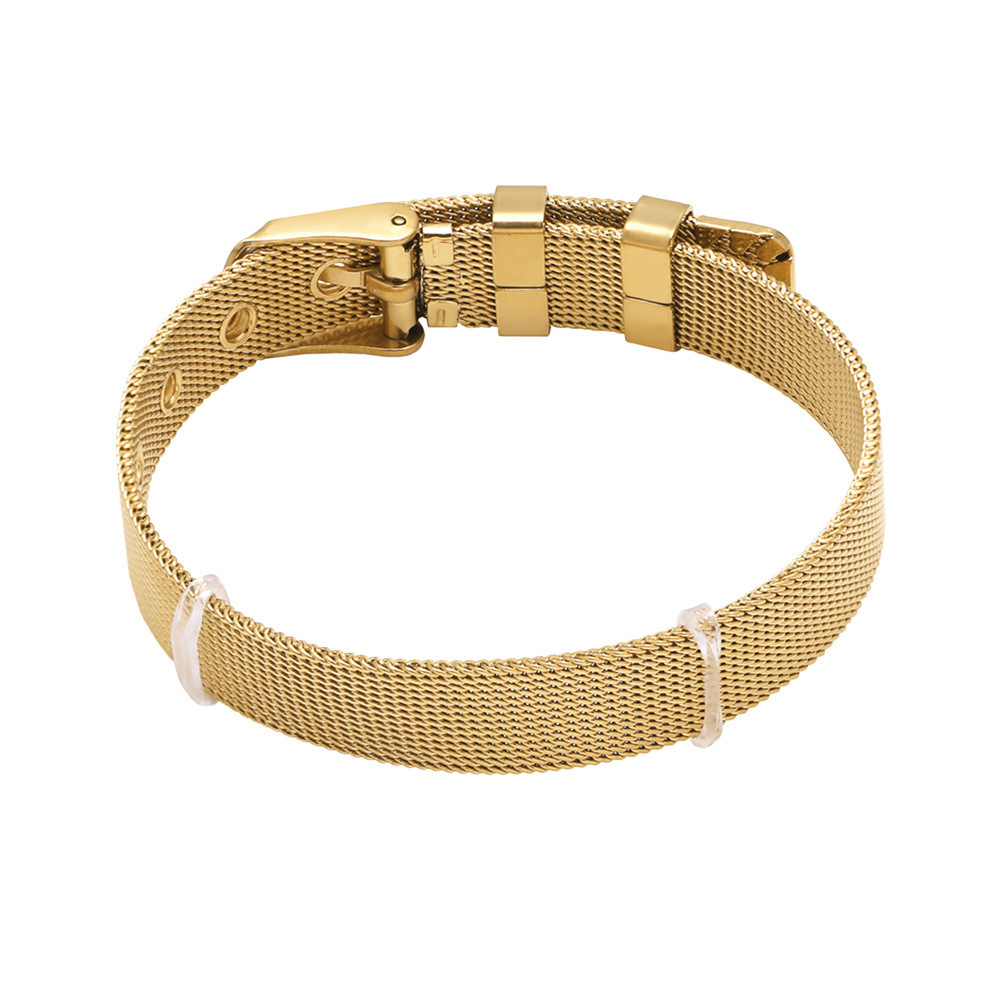 Bracelet En Cuivre Plaqué Or 18 Carats Avec Lettre Intégrée À Une Chaîne En Cuivre (1 Pièce). 