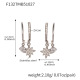 F1327 - Boucles d'oreilles étoile octogonale en acier Image2
