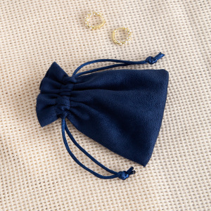 Pochette À Bijoux En Velours Suédé Avec Cordon De Serrage (1 Pièce) h5