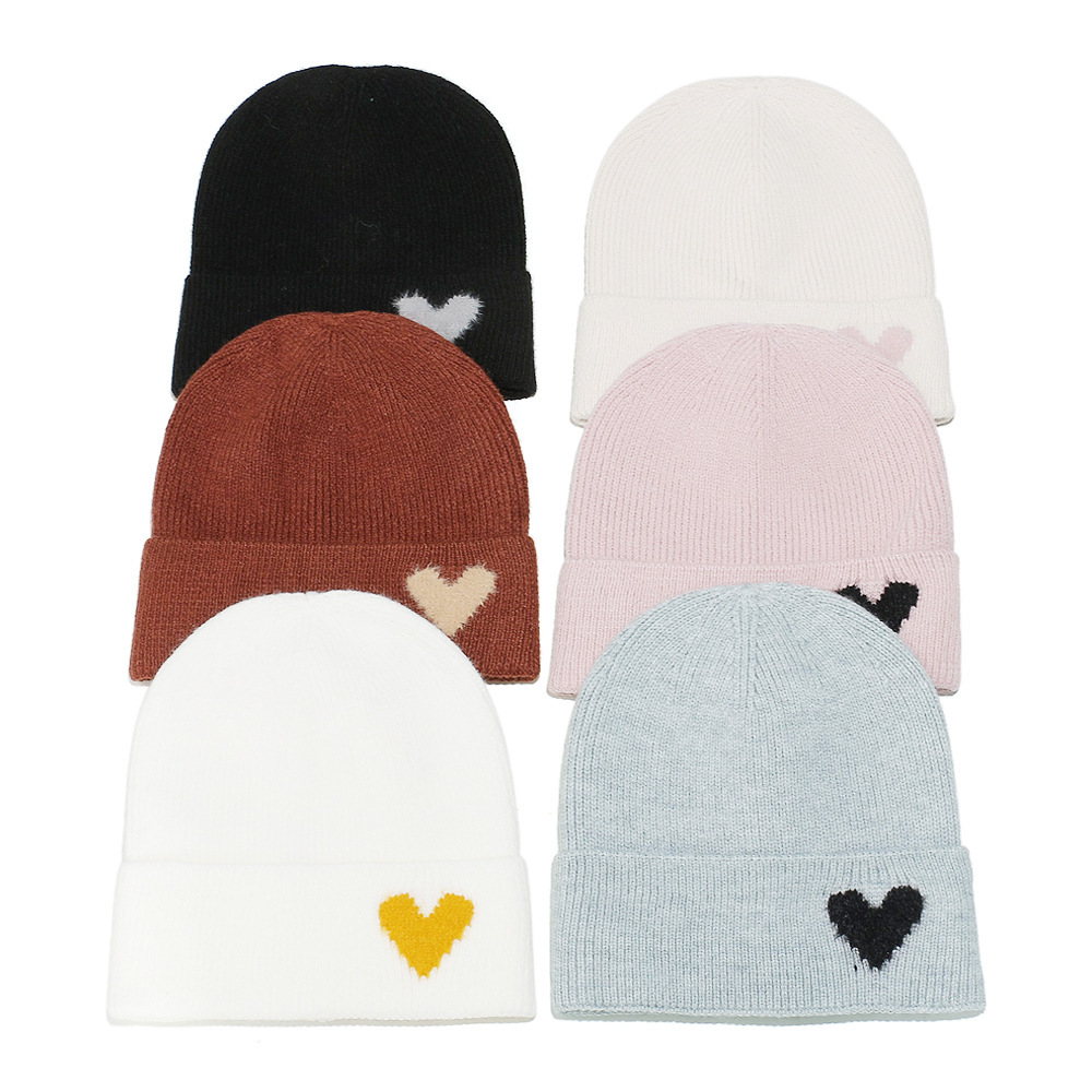 Bonnet Tricoté En Forme De Cœur (1 Pièce) Image4