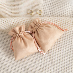 Pochette À Bijoux En Velours Suédé Avec Cordon De Serrage (1 Pièce) h5 Image3