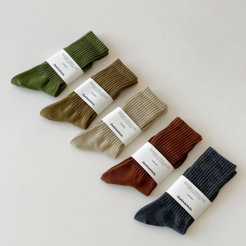 1 Paire De Chaussettes De Sport Polyvalentes - Chaussettes Mi-Mollet Décontractées En Coton À Motif Alphabet Image4