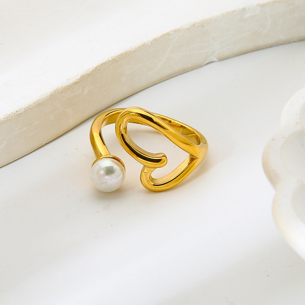 Bague Élégante Pour Femme, En Acier Inoxydable Doré, Forme Irrégulière, Étanche, En Forme D'Étoile. Image6