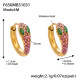 Boucles d'oreilles F650 en zircon rose - Taille moyenne Image17