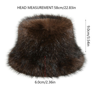Chapeau De Pêcheur Rétro En Peluche À Dégradé De Couleurs (1 Pièce) h5 Image5