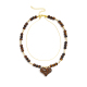 Collier - couleur café 