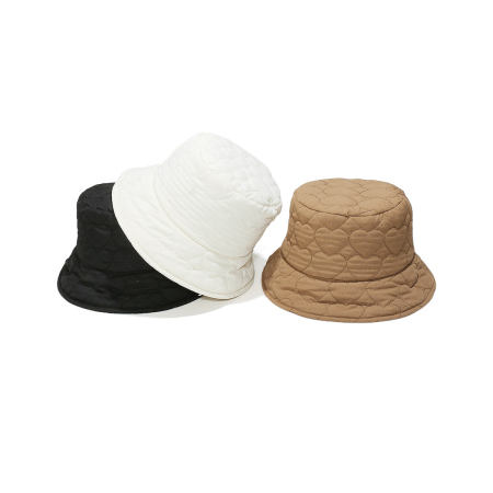 Chapeau de pêcheur matelassé en coton en forme de cœur (1 pièce)