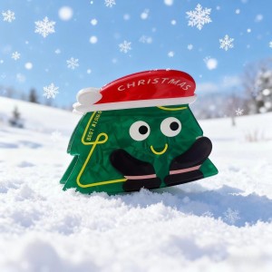 Pinces À Cheveux Romantiques Mignonnes De Noël En Pvc Pour Femmes h5 Image3