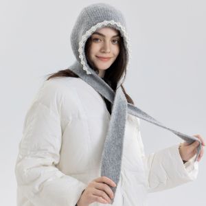 1 Chapeau En Laine Pour Femme Orné De Perles Fraîches Et Douces h5 Image2