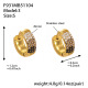 Boucles d'oreilles F931-3 en zircon noir - Petites Image9