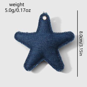 1 Pièce De Breloques Pour Sac Femme En Polyester À Motif Léopard, Carreaux Et Étoiles (1 Pièce) h5 Image2