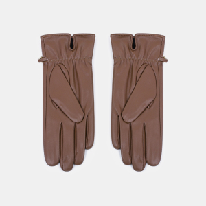 1 Paire De Gants Pour Femmes En Pu À Chaîne De Couleur Unie h5 Image3