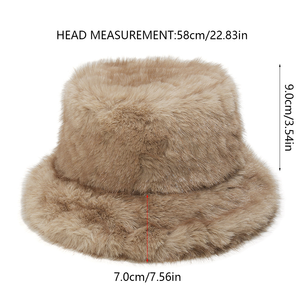 Chapeau De Pêcheur En Peluche Unie (1 Pièce) Image5