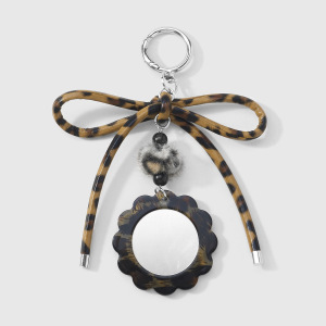 Porte-Clés En Cuir Imprimé Léopard Avec Nœud Papillon Rétro (1 Pièce) h5 