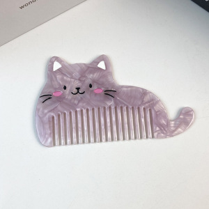 Brosse À Cheveux En Acétate En Forme De Chat Mignon (1 Pièce) h5 