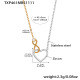 TXP461 - Collier bicolore 42+5 cm Image2