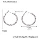 F762 - Boucles d'oreilles nœud couleur acier Image11