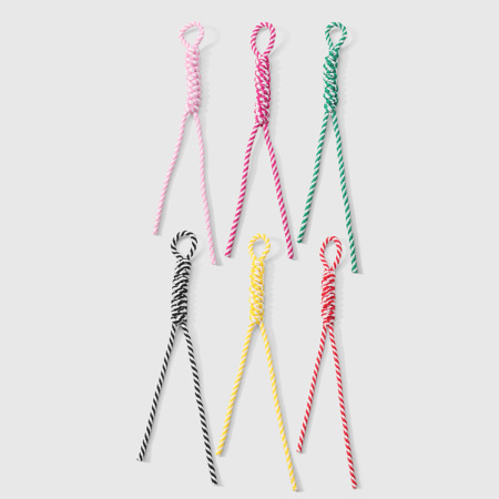 1 breloque pour sac femme en polyester tissé, couleurs assorties, simple