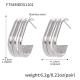 F754 - Boucles d'oreilles en acier Image9