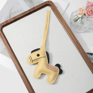 1 Breloque Pour Sac À Main Femme En Cuir Uni, Motif Petit Poney h5 Image5