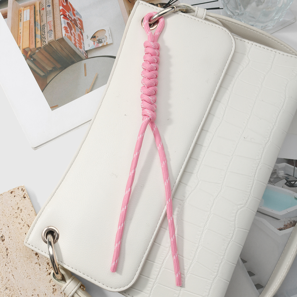 Porte-Clés De Sac Femme Style Preppy En Polyester Tissé Torsadé (1 Pièce) Image5