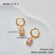 Boucles d'oreilles en or et zircon rose Image2