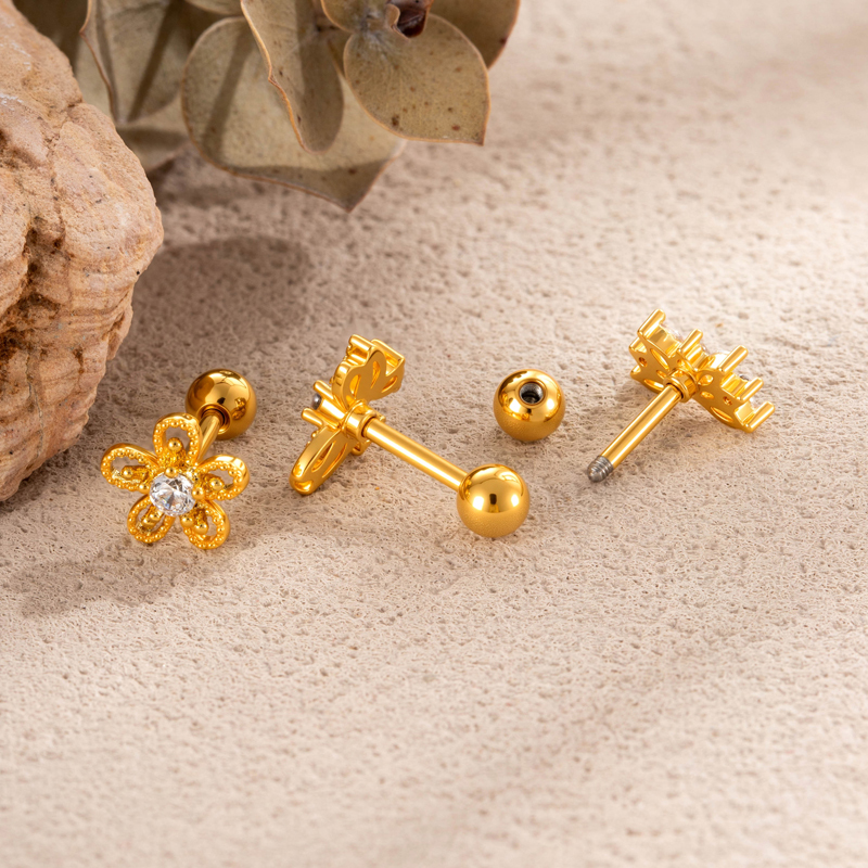 Boucles D'Oreilles Pendantes Papillon Brillantes En Cuivre Et Zircon Pour Femme (1 Pièce) h5Image3