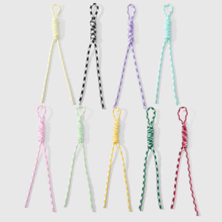 1 breloque de sac pour femme en polyester résistant, torsadé et multicolore