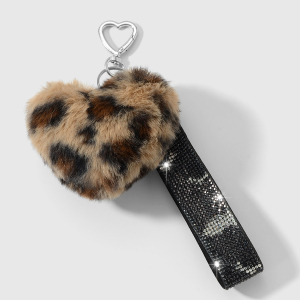 Porte-Clés En Peluche Léopard Rétro En Forme De Cœur (1 Pièce) h5 