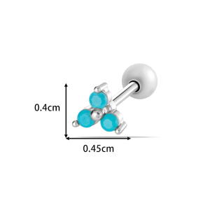 Boucles D'Oreilles Pendantes Pour Femme, Motif Couronne De Lune Gracieuse, Couleur Cuivre Doré, Pierres Artificielles (1 Pièce). h5 Image2