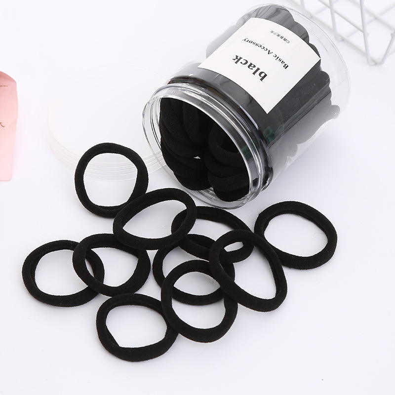 Lot De 50 Chouchous Basiques En Nylon Haute Élasticité Pour Femmes Image2