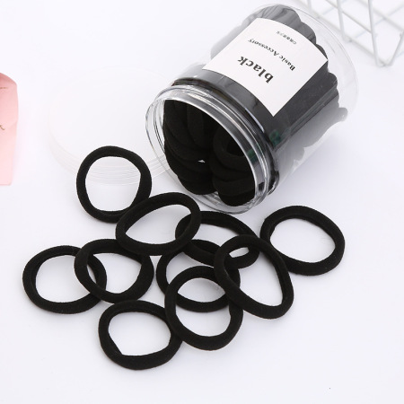 Lot de 50 chouchous basiques en nylon haute élasticité pour femmes 2