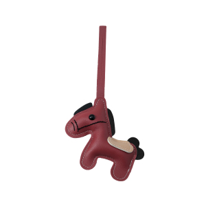 1 Breloque Pour Sac À Main Femme En Cuir Uni, Motif Petit Poney h5 Image10
