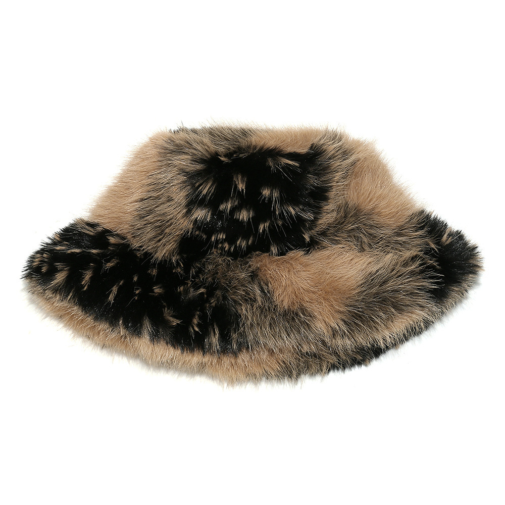 Chapeau De Pêcheur Rétro En Peluche À Dégradé De Couleurs (1 Pièce) h5Image3