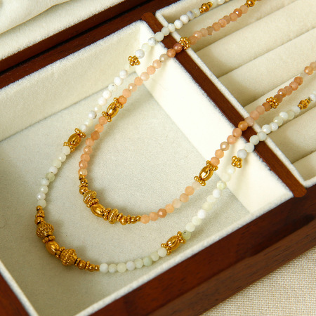 Collier de perles bohèmes en pierres naturelles, 1 pièce 2
