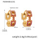 F659 - Boucles d'oreilles en zircon rose Image6