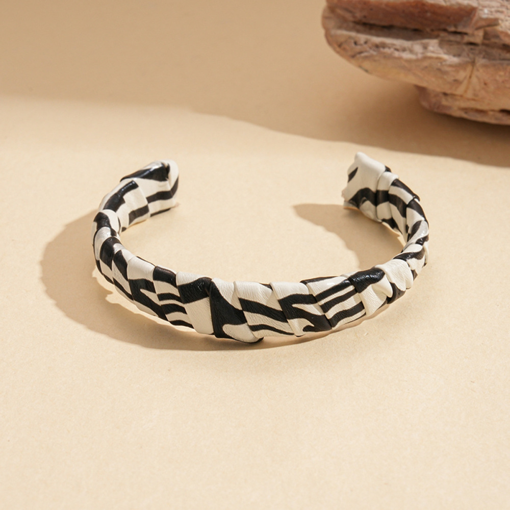 Bracelet En Fer Imprimé Zèbre Et Léopard (1 Pièce) 