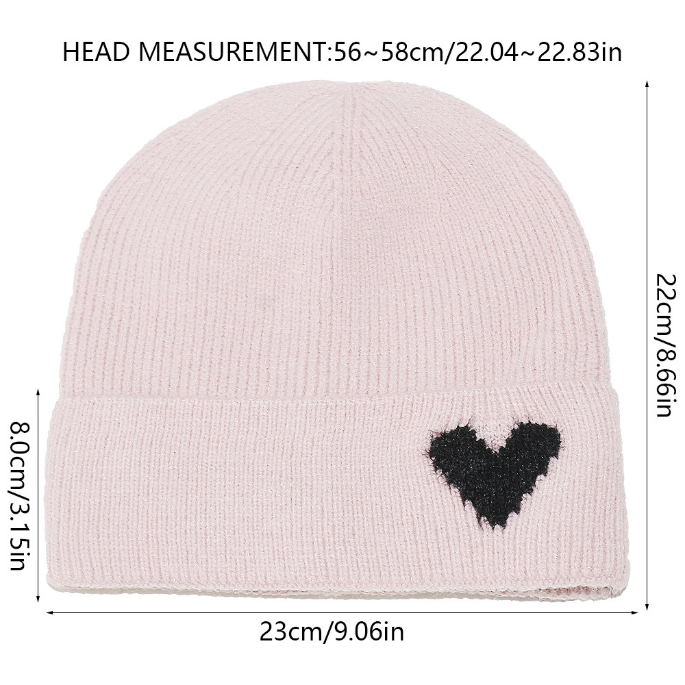 Bonnet Tricoté En Forme De Cœur (1 Pièce) Image5