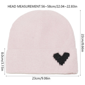 Bonnet Tricoté En Forme De Cœur (1 Pièce) h5 Image5