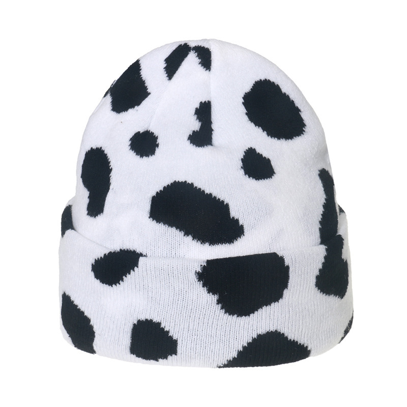 Bonnet Tricoté À Rayures Zèbres Rétro (1 Pièce)