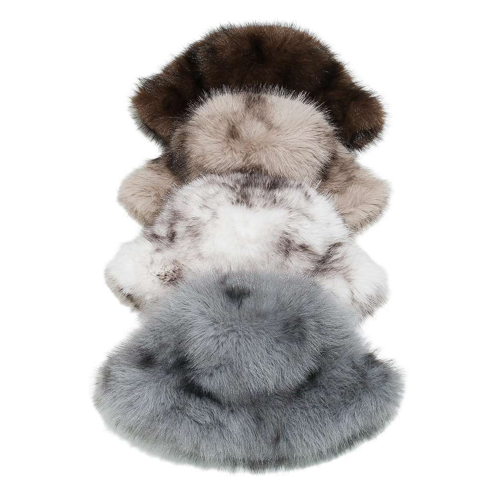 Chapeau De Pêcheur Rétro En Peluche À Dégradé De Couleurs (1 Pièce) h5Image3
