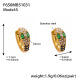 Boucles d'oreilles F650 en zircon noir - Petites Image6