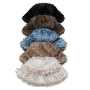 Chapeau De Pêcheur Rétro En Peluche À Dégradé De Couleurs (1 Pièce) h5 Image3