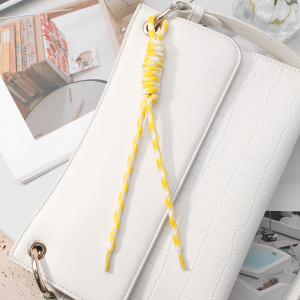 1 Breloque De Sac Femme En Polyester Et Cristal Multicolores Torsadés h5 Image6