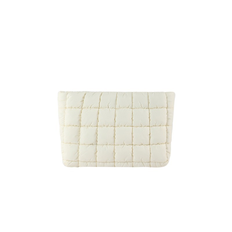 Trousse À Maquillage Pour Femme, Couleur Unie, En Forme De Nuage Froissé (1 Pièce) 