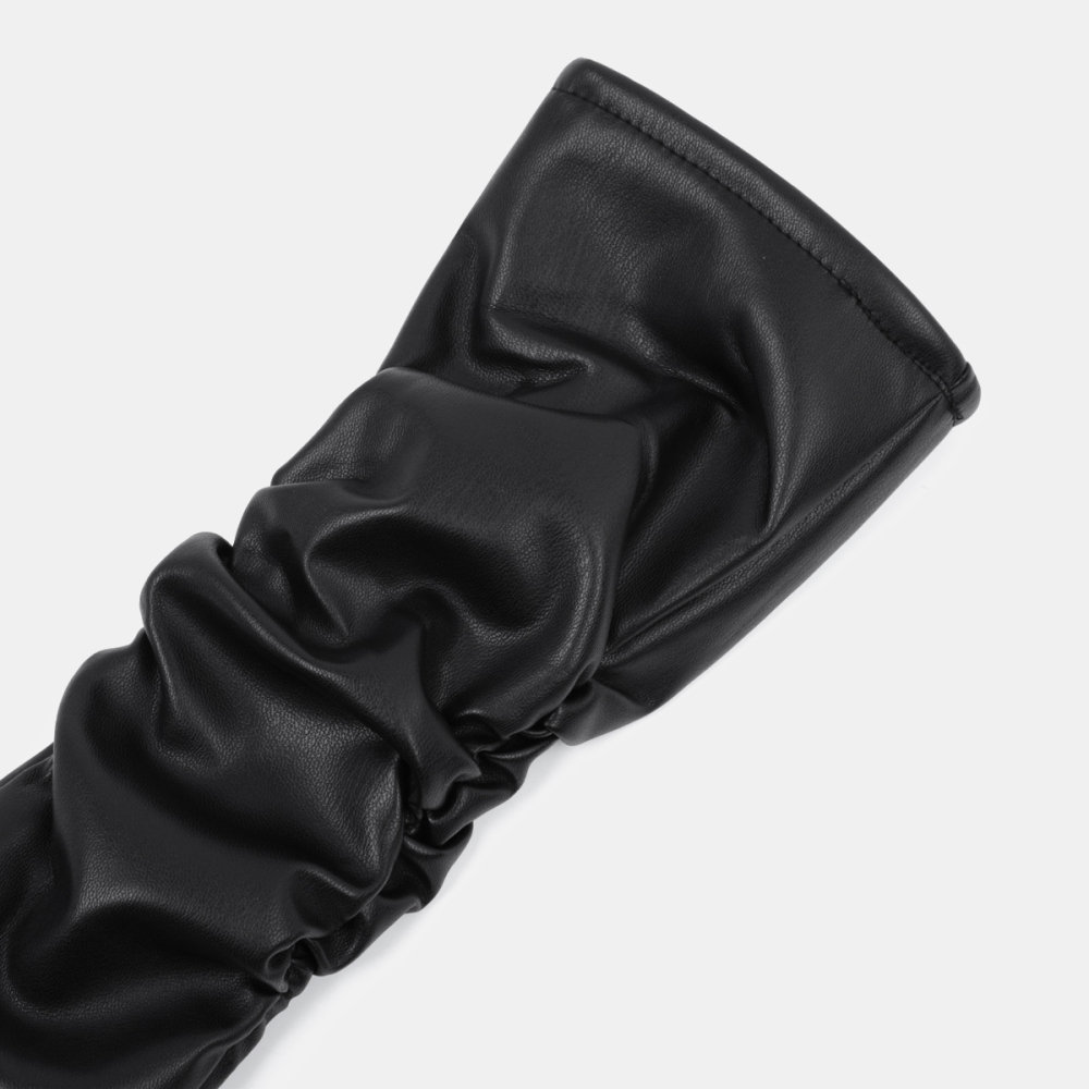 1 Paire De Gants Rétro Unis En Pu Pour Femmes Image3