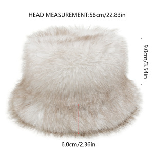 Chapeau De Pêcheur Rétro En Peluche À Dégradé De Couleurs (1 Pièce) h5 Image5